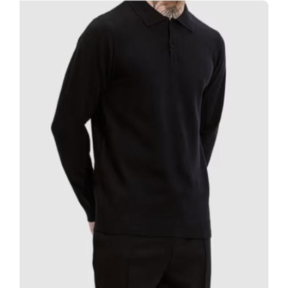 Men T-Shirt with Polo Collar